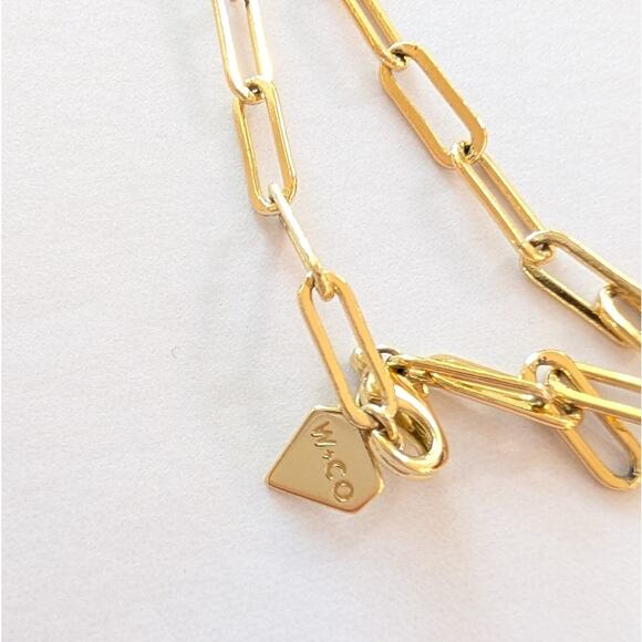 Wanderlust + Co Gold Planet Medallion Necklace 14K Real Gold Plated Jewelry - Picture 2 of 5